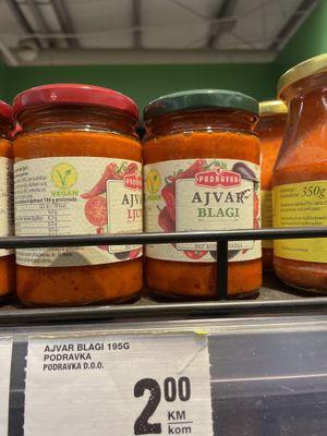 Vegan Sauces  at Mercator Hipermarket in Mostar