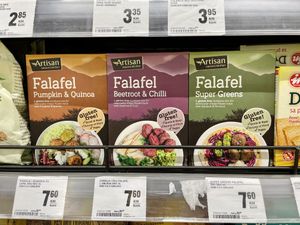 Packaged mixes for falafel  at Mercator Hipermarket in Mostar