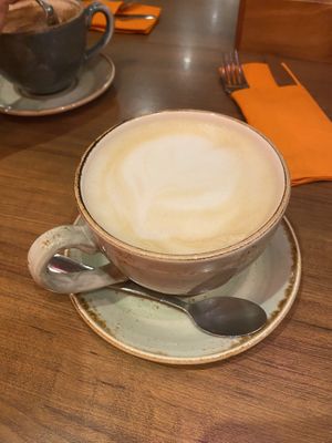 Oat cappuccino   at Blooms in Preston
