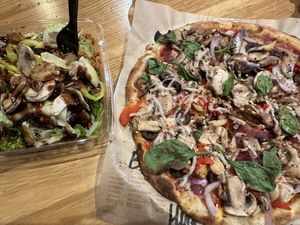 Salad + pizza   at Blaze Pizza in Rowlett