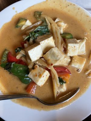 Red curry  at Urban Vegan - Lake View in Chicago