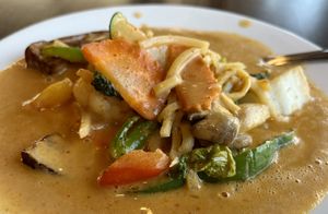 Red curry with vegetables   at Urban Vegan - Lake View in Chicago