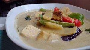 Green curry at Urban Vegan - Lake View in Chicago