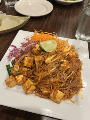 Pad Thai with tofu  at Urban Vegan - Lake View in Chicago