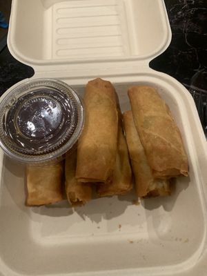 Spring rolls  at Urban Vegan - Lake View in Chicago