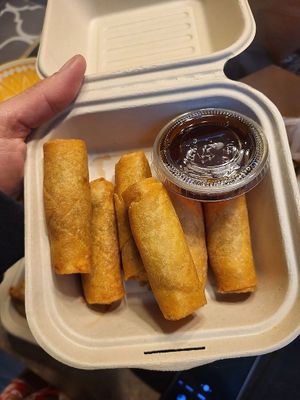 Spring rolls at Urban Vegan - Lake View in Chicago