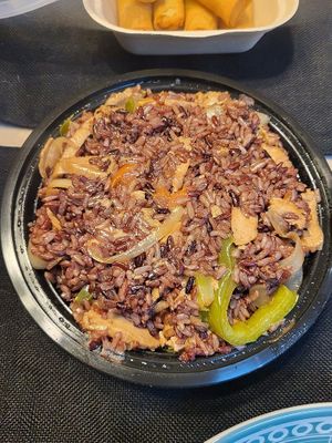 Fried rice with chicken at Urban Vegan - Lake View in Chicago