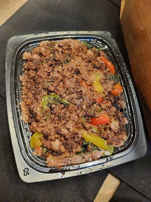 Impossible jasmine rice at Urban Vegan - Lake View in Chicago