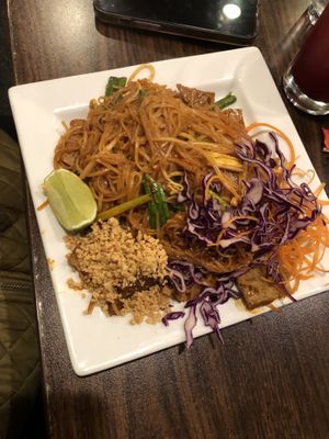 Pad Thai with seitan   at Urban Vegan - Lake View in Chicago