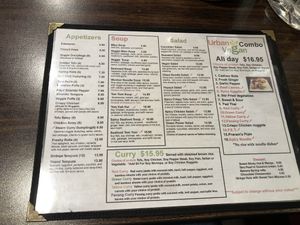 Menu Feb 2024   at Urban Vegan - Lake View in Chicago