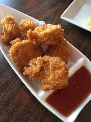 Crispy chicken nuggets at Urban Vegan - Lake View in Chicago