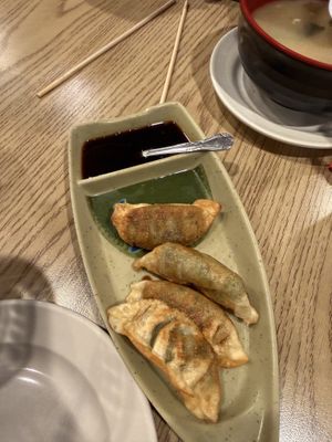 veggie dumplings, fried  at Urban Vegan - Lake View in Chicago