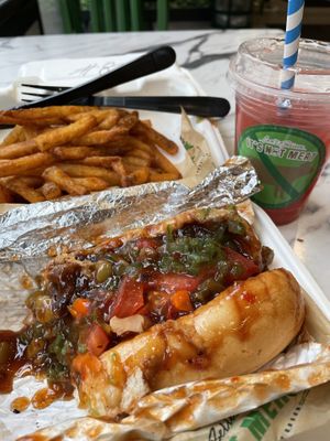 Moonie’s sweet steak   at Can't Believe It's Not Meat - Chicago Ave in Chicago