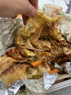 Dipped Italian not beef, so good like Portillo’s  at Can't Believe It's Not Meat - Chicago Ave in Chicago