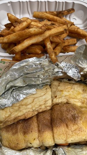 Great fries and Italian not beef  at Can't Believe It's Not Meat - Chicago Ave in Chicago