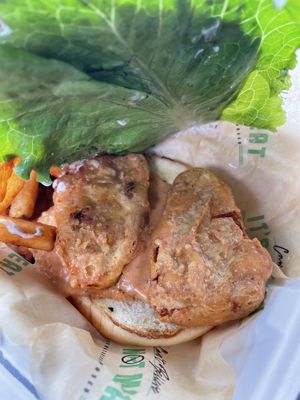 Looks like Gardein for fish sandwich   at Can't Believe It's Not Meat - Chicago Ave in Chicago