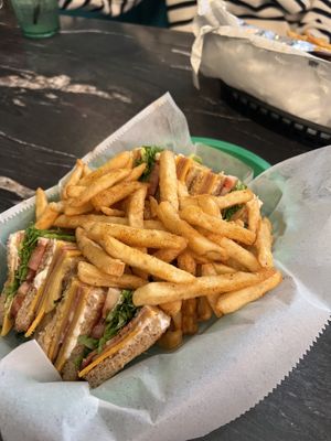 Club sandwich   at Can't Believe It's Not Meat - Chicago Ave in Chicago