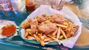 boneless buffalo wings with buffalo sauce  at Can't Believe It's Not Meat - Chicago Ave in Chicago
