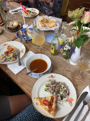 Cabbage salad with orange, sooo good!  at Landbogården in Aeroeskoebing