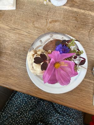 Vegan ice cream  at Landbogården in Aeroeskoebing