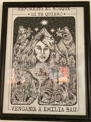 Reforest the forest.  at Violeta Dulceria Vegana in Valparaiso