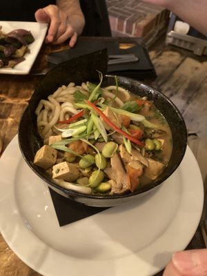 Udon Soup with Tofu  at The Sail Loft in Southwold
