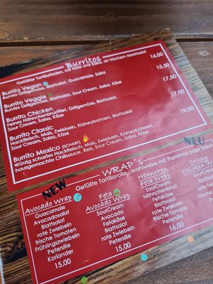 Menu 5 at La Lucha in Darmstadt