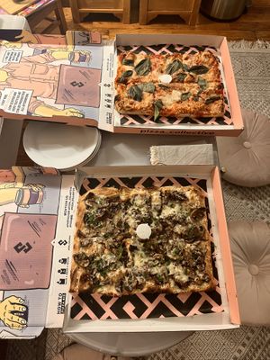 two slices and you will be fed for 12 hours  at Pizza Collective in New York City