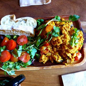 tofu scramble plate at The Royal Food & Drink in Seoul