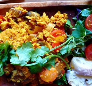 tofu... could use a bit more seasoning but they have Tabasco 😄 at The Royal Food & Drink in Seoul