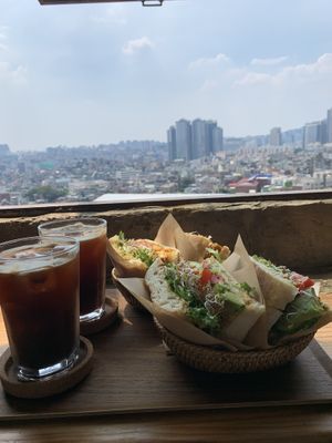 View from the top floor  at The Royal Food & Drink in Seoul