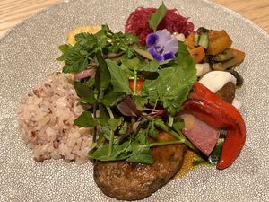 Vegan plate   at Hyssop in Kyoto