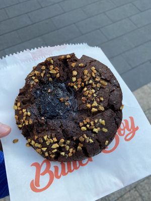 Pistachio and Cherry jam Cookie  at Butter Boy Bake in Manly