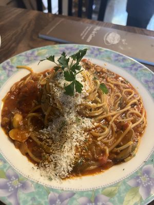 Coconut Tomato Pasta  at Villa De Costes in Seoul