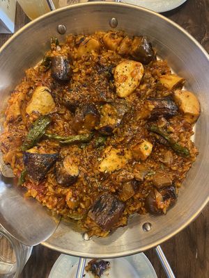 Vegan Paella  at Villa De Costes in Seoul