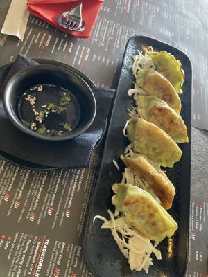 gyozas  at ARROI Restaurant in Bled