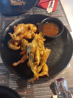 Veggie tempura at ARROI Restaurant in Bled