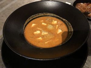 Masaman Curry with tofu  at ARROI Restaurant in Bled