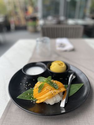 Mango sticky rice   at ARROI Restaurant in Bled