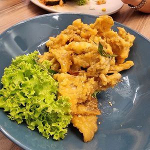 Fried mushrooms at Soul Kind Cafe in West Singapore