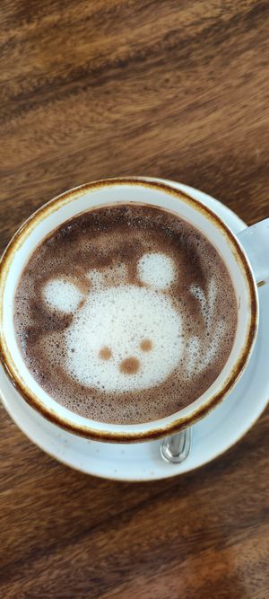 Cute best on hot chocolate bear 🐻 at Soul Kind Cafe in West Singapore