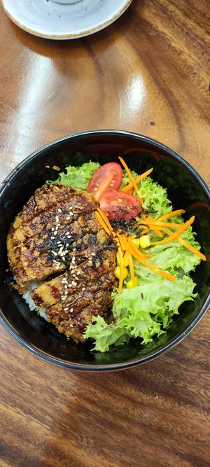 Teriyaki Fried Cutlet Rice Bowl 素扒照烧饭 (vegan) at Soul Kind Cafe in West Singapore