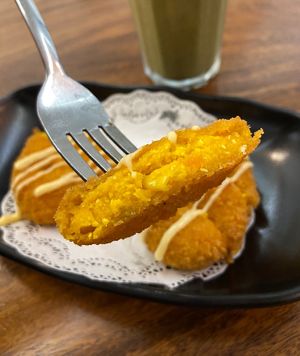 pumpkin croquettes  at Soul Kind Cafe in West Singapore