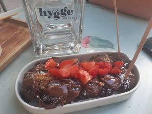 Vegan pancakes at Hygge in Lisbon