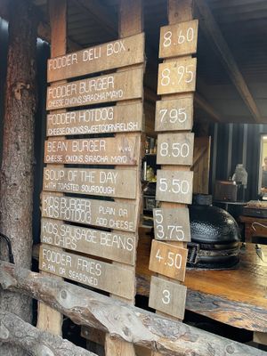 Lunch menu at Fodder in Downpatrick