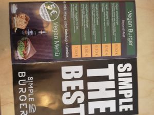 Vegane Optionen at Simple Burger in Verden