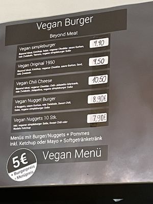 Prices have been updated.. 50% up  at Simple Burger in Verden