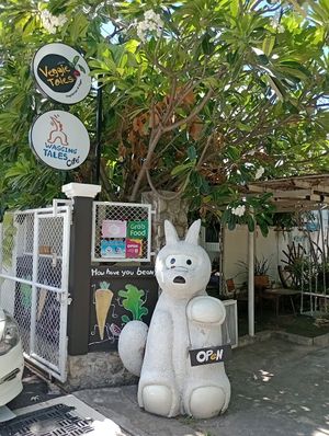 Entrance at Veggie Tales x Wagging Tales Cafe in Hua Hin