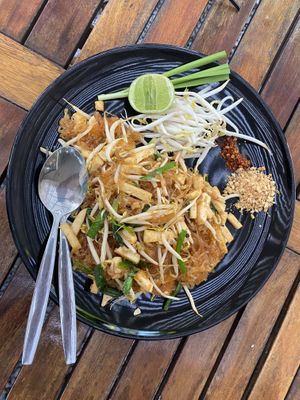 Glass noodle pad Thai   at Veggie Tales x Wagging Tales Cafe in Hua Hin