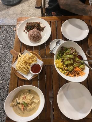 The avocado salad was huge and delicious   at Veggie Tales x Wagging Tales Cafe in Hua Hin